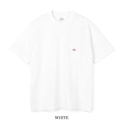 DANTON ダントン ワッペンロゴ 胸ポケット Tシャツ DT-C0197 TCB 無地 半袖Tシャツ レディース