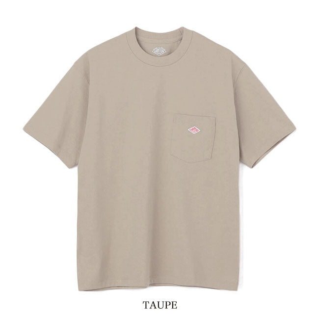 DANTON ダントン ワッペンロゴ 胸ポケット Tシャツ DT-C0197 TCB 無地 半袖Tシャツ レディース