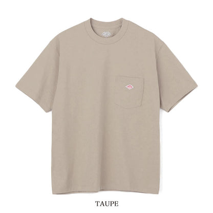 DANTON ダントン ワッペンロゴ 胸ポケット Tシャツ DT-C0197 TCB 無地 半袖Tシャツ レディース