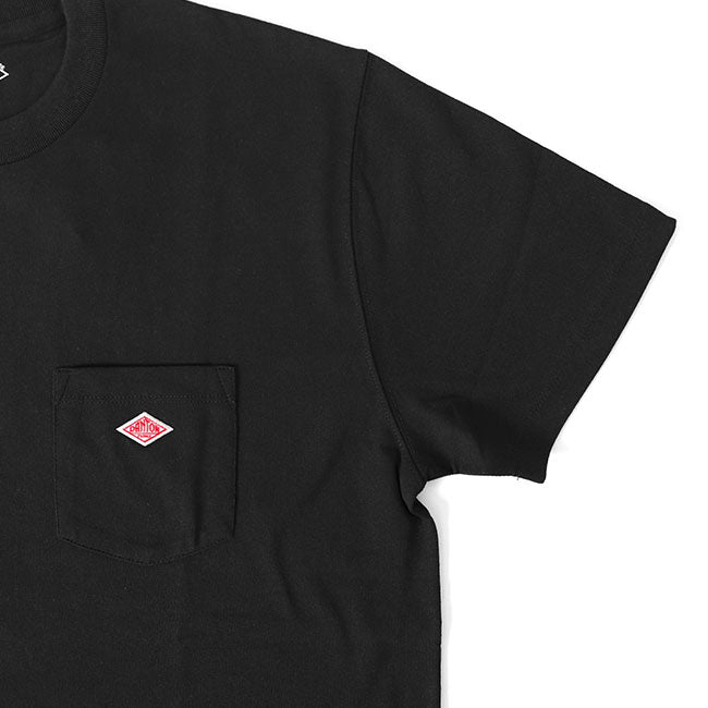 DANTON ダントン ワッペンロゴ 胸ポケット Tシャツ DT-C0197 TCB 無地 半袖Tシャツ レディース