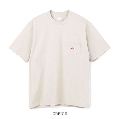 DANTON ダントン ワッペンロゴ 胸ポケット Tシャツ DT-C0197 TCB 無地 半袖Tシャツ レディース