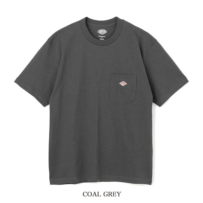 DANTON ダントン ワッペンロゴ 胸ポケット Tシャツ DT-C0197 TCB 無地 半袖Tシャツ レディース