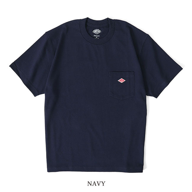 DANTON ダントン ワッペンロゴ 胸ポケット Tシャツ DT-C0197 TCB 無地 半袖Tシャツ レディース