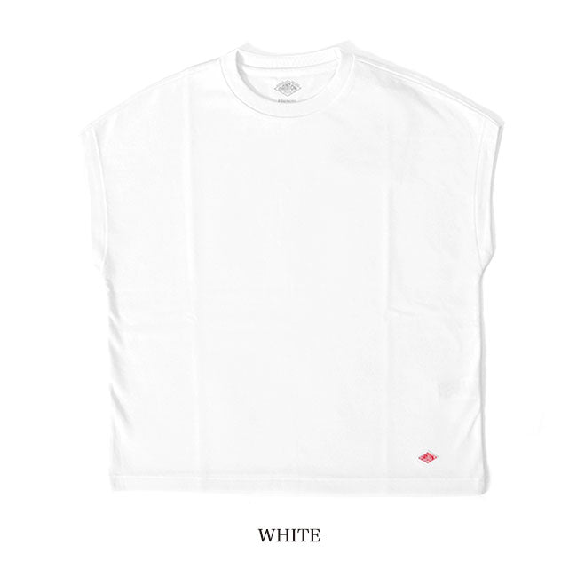 DANTON ダントン ドルマンスリーブ ワッペンロゴ Tシャツ DT-C0202 TCB 無地 ノースリーブ レディース