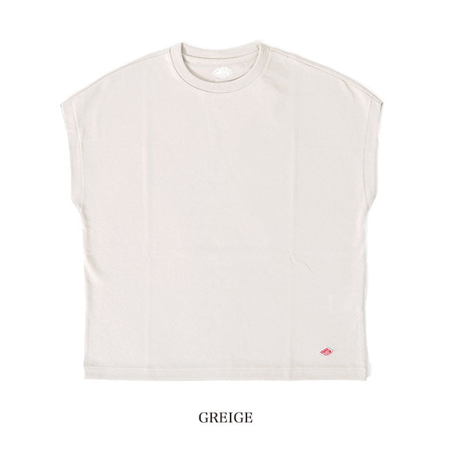 DANTON ダントン ドルマンスリーブ ワッペンロゴ Tシャツ DT-C0202 TCB 無地 ノースリーブ レディース