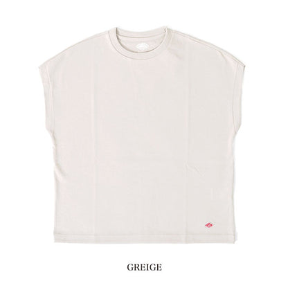 DANTON ダントン ドルマンスリーブ ワッペンロゴ Tシャツ DT-C0202 TCB 無地 ノースリーブ レディース