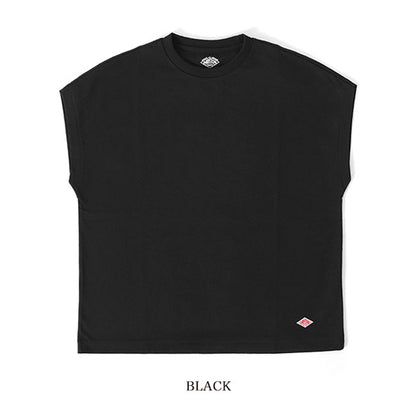 DANTON ダントン ドルマンスリーブ ワッペンロゴ Tシャツ DT-C0202 TCB 無地 ノースリーブ レディース
