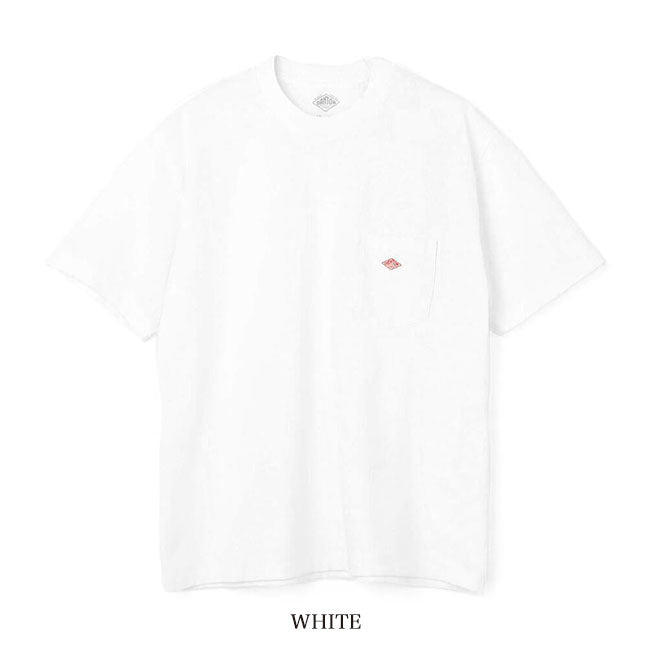DANTON ダントン ワッペンロゴ 胸ポケット Tシャツ DT-C0198 TCB 無地 半袖Tシャツ メンズ レディース