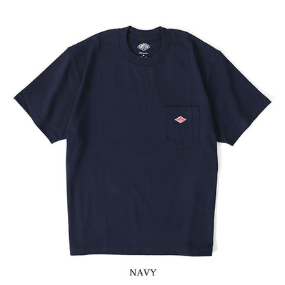 DANTON ダントン ワッペンロゴ 胸ポケット Tシャツ DT-C0198 TCB 無地 半袖Tシャツ メンズ レディース