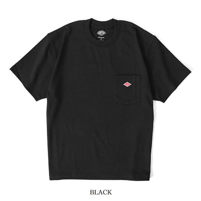 DANTON ダントン ワッペンロゴ 胸ポケット Tシャツ DT-C0198 TCB 無地 半袖Tシャツ メンズ レディース