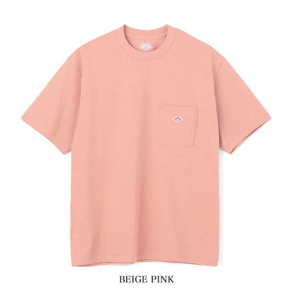 DANTON ダントン ワッペンロゴ 胸ポケット Tシャツ DT-C0198 TCB 無地 半袖Tシャツ メンズ レディース