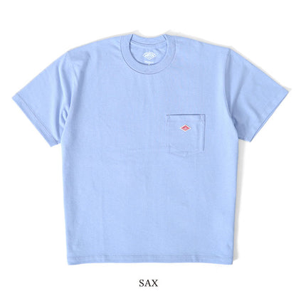 DANTON ダントン ワッペンロゴ 胸ポケット Tシャツ DT-C0198 TCB 無地 半袖Tシャツ メンズ レディース