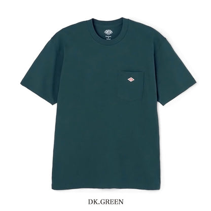 DANTON ダントン ワッペンロゴ 胸ポケット Tシャツ DT-C0198 TCB 無地 半袖Tシャツ メンズ レディース