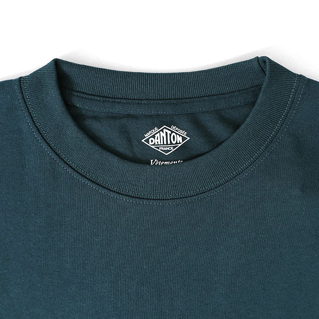 DANTON ダントン ワッペンロゴ 胸ポケット Tシャツ DT-C0198 TCB 無地 半袖Tシャツ メンズ レディース