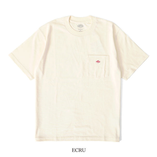 DANTON ダントン ワッペンロゴ 胸ポケット Tシャツ DT-C0198 TCB 無地 半袖Tシャツ メンズ レディース