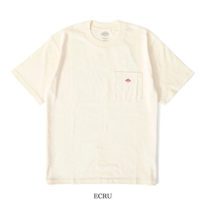 DANTON ダントン ワッペンロゴ 胸ポケット Tシャツ DT-C0198 TCB 無地 半袖Tシャツ メンズ レディース