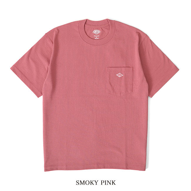 DANTON ダントン ワッペンロゴ 胸ポケット Tシャツ DT-C0198 TCB 無地 半袖Tシャツ メンズ レディース