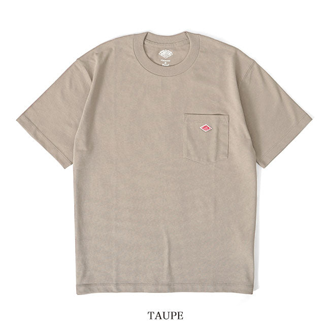 DANTON ダントン ワッペンロゴ 胸ポケット Tシャツ DT-C0198 TCB 無地 半袖Tシャツ メンズ レディース