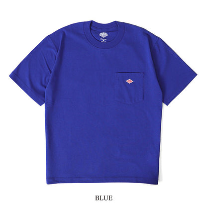 DANTON ダントン ワッペンロゴ 胸ポケット Tシャツ DT-C0198 TCB 無地 半袖Tシャツ メンズ レディース