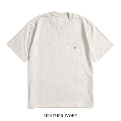 DANTON ダントン ワッペンロゴ 胸ポケット Tシャツ DT-C0198 TCB 無地 半袖Tシャツ メンズ レディース