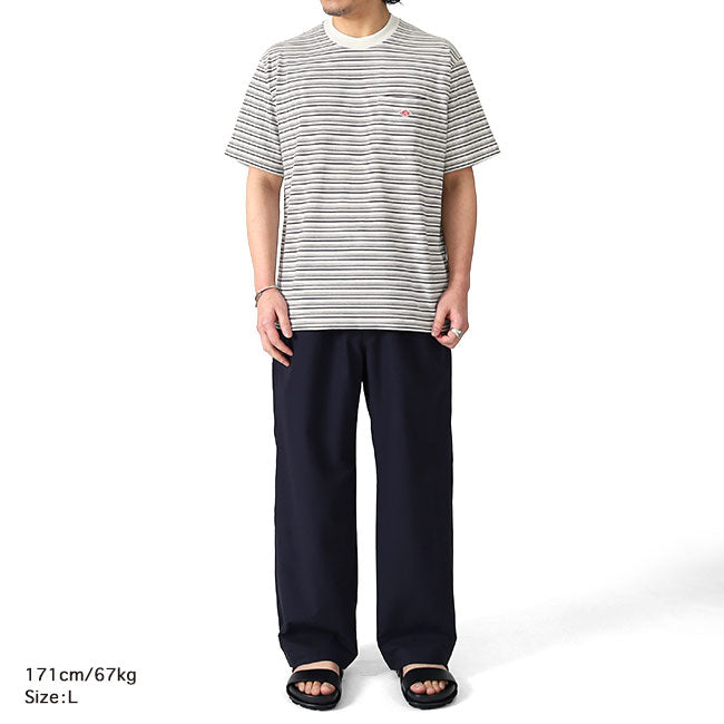 DANTON ダントン ワッペンロゴ 胸ポケット ボーダー Tシャツ DT-C0198 TCB 半袖Tシャツ メンズ レディース