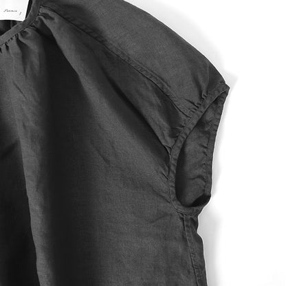 ORCIVAL オーシバル リネンクロス ネックギャザー プルオーバーシャツ OR-B0141 YLM 半袖シャツ カットソー レディース