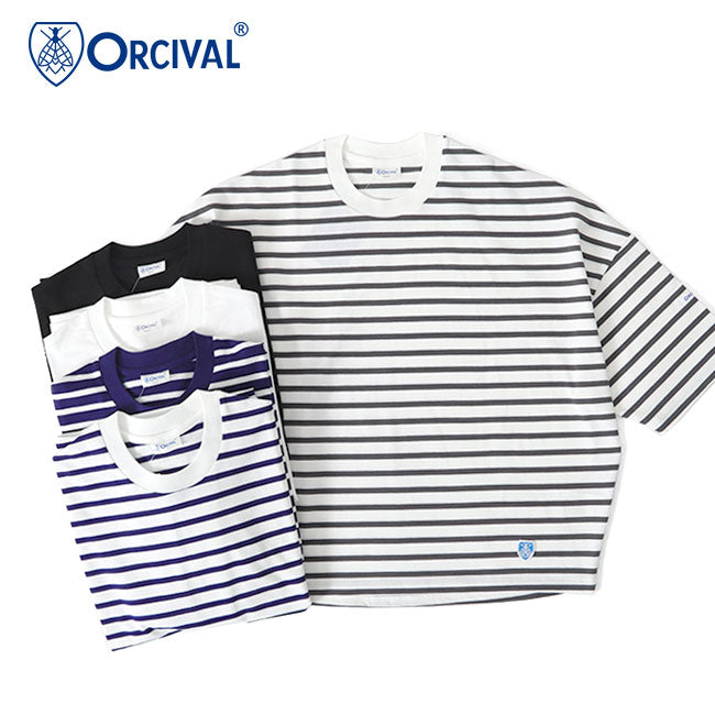 ORCIVAL オーシバル クルーネック ワイドTシャツ OR-C0213 BFJ 無地 ボーター 半袖Tシャツ レディース
