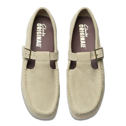 Clarks クラークス WALLABEE T BAR ワラビー Tバーストラップ ローファー 26175665 ベージュ レディース