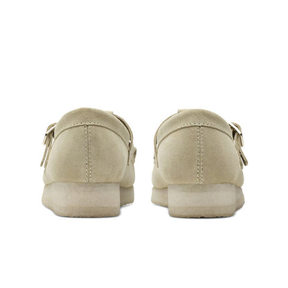 Clarks クラークス WALLABEE T BAR ワラビー Tバーストラップ ローファー 26175665 ベージュ レディース