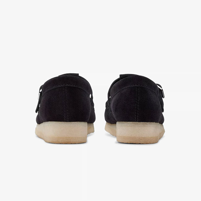 Clarks クラークス WALLABEE T BAR ワラビー Tバーストラップ ローファー 26175666 黒 レディース