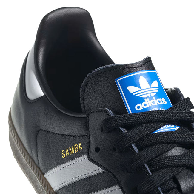 adidas アディダスオリジナルス SAMBA OG サンバ OG レザースニーカー B75807 黒 ブラックシューズ メンズ レディース