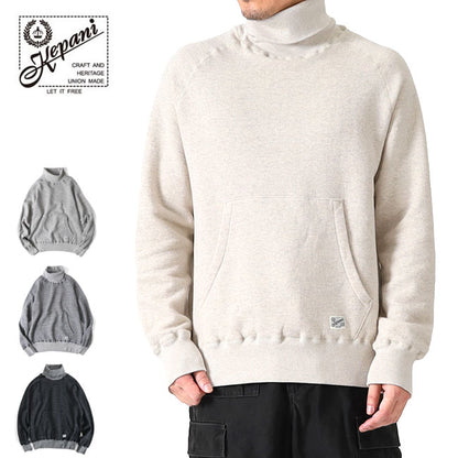 kepani ケパニ マンチェスター タートルネック スウェットトレーナー Manchester-Ⅲ Turtleneck KP1601MS ハイネック 裏起毛 日本製 (メンズ レディース)