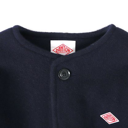 DANTON ダントン ウールライトパイル ウールモッサ カラーレスジャケット DT-A0013 WLP ノーカラー レディース