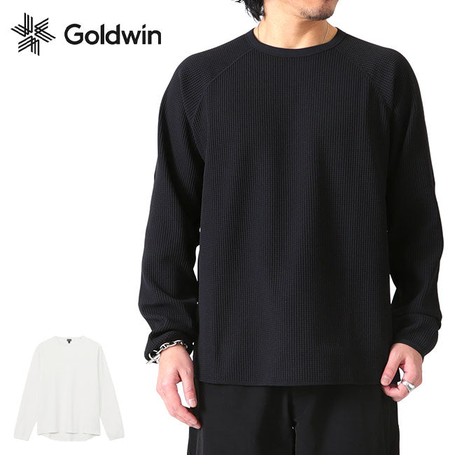 Goldwin ゴールドウィン ワッフルライト サーマル ロンT GM44106 無地 長袖Tシャツ メンズ