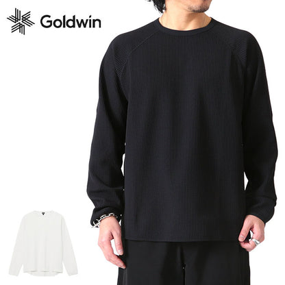 Goldwin ゴールドウィン ワッフルライト サーマル ロンT GM44106 無地 長袖Tシャツ メンズ