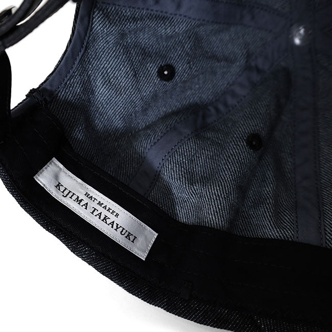 KIJIMA TAKAYUKI RECYCLED DENIM PENTAGON BRIM HAT 251106
