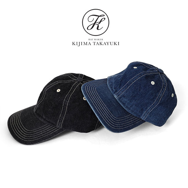 KIJIMA TAKAYUKI RECYCLED DENIM 6PANEL CAP W-251140