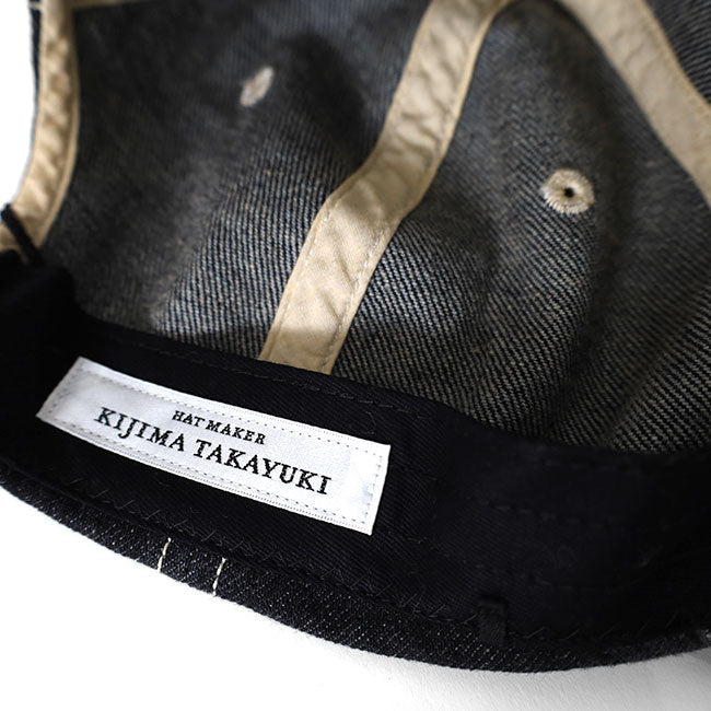KIJIMA TAKAYUKI RECYCLED DENIM 6PANEL CAP W-251140