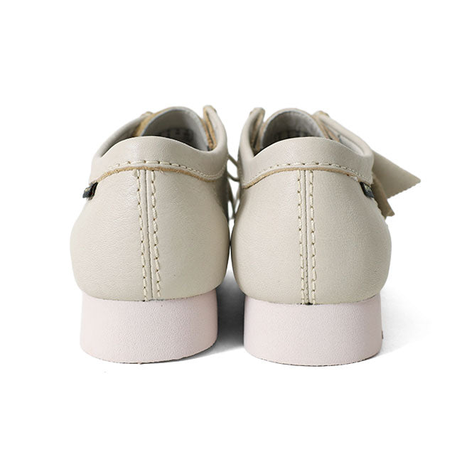 CLARKS クラークス Wallabee GTX ワラビー ゴアテックス レザー モカシンシューズ 26185541 白 レザースニーカー メンズ