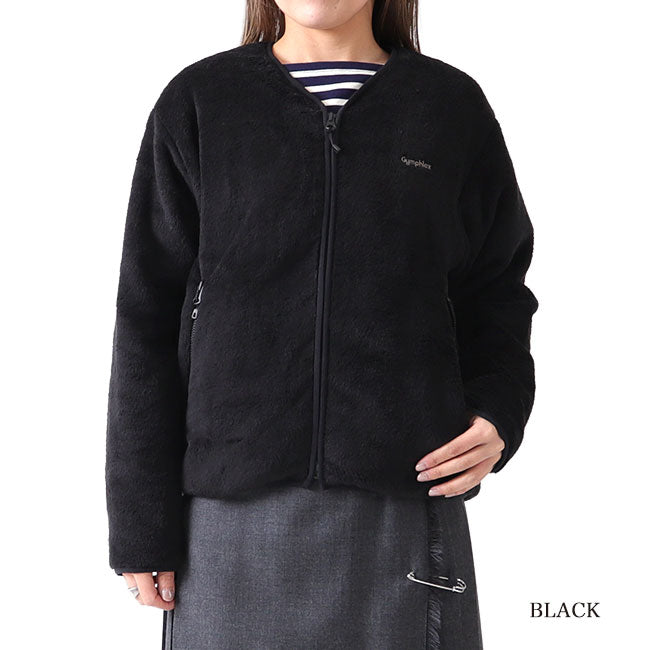 GYMPHLEX ジムフレックス ジップアップ ノーカラー フリースジャケット J-1447 レディース