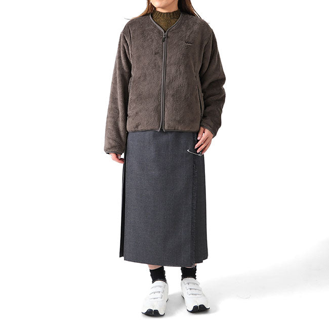 GYMPHLEX ジムフレックス ジップアップ ノーカラー フリースジャケット J-1447 レディース