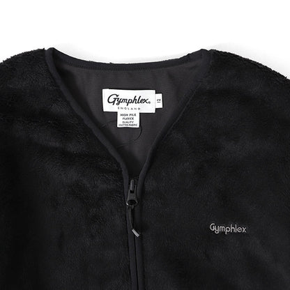 GYMPHLEX ジムフレックス ジップアップ ノーカラー フリースジャケット J-1447 メンズ