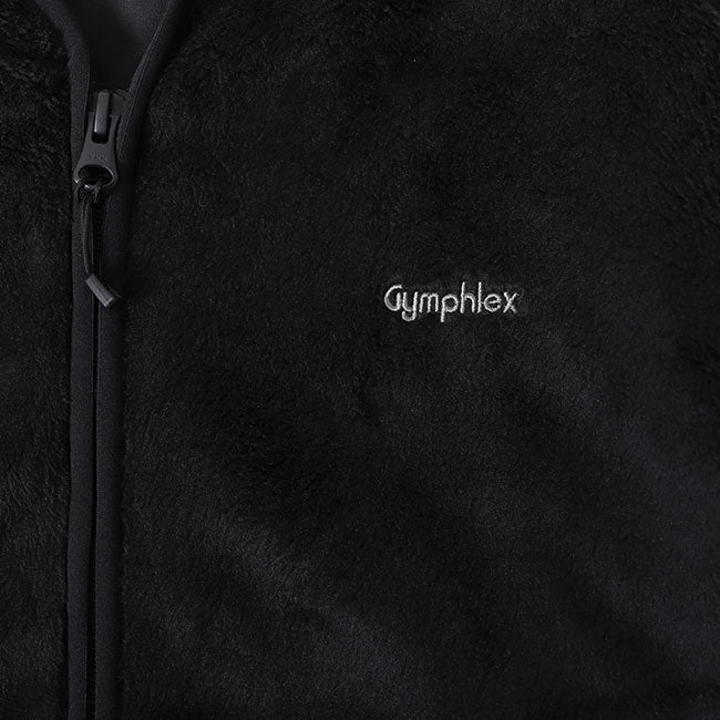 GYMPHLEX ジムフレックス ジップアップ ノーカラー フリースジャケット J-1447 メンズ