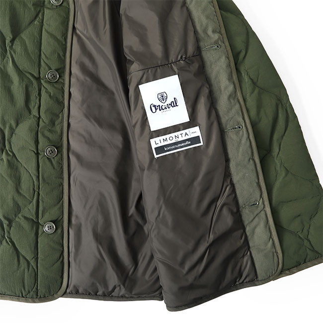 ORCIVAL オーシバル リモンタナイロン ノーカラー キルティングジャケット RC-8080 NWB ダウン レディース