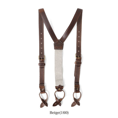 Nigel Cabourn ナイジェルケーボン クロムエクセルレザー サスペンダー 64002 ベルト