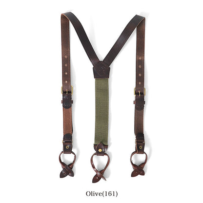 Nigel Cabourn ナイジェルケーボン クロムエクセルレザー サスペンダー 64002 ベルト