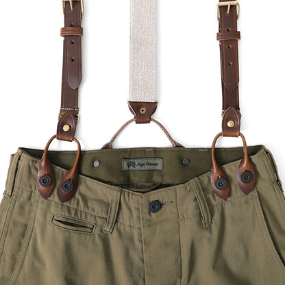 Nigel Cabourn ナイジェルケーボン クロムエクセルレザー サスペンダー 64002 ベルト