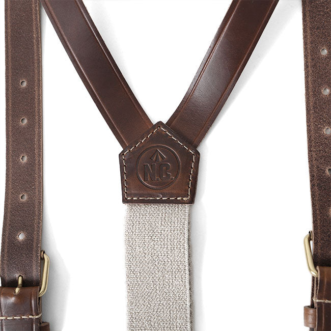 Nigel Cabourn ナイジェルケーボン クロムエクセルレザー サスペンダー 64002 ベルト
