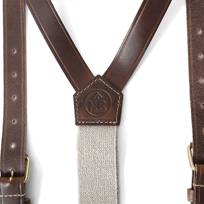 Nigel Cabourn ナイジェルケーボン クロムエクセルレザー サスペンダー 64002 ベルト