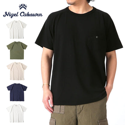 Nigel Cabourn ナイジェルケーボン 5.6oz 胸ポケット ベーシックTシャツ 21020 半袖Tシャツ メンズ